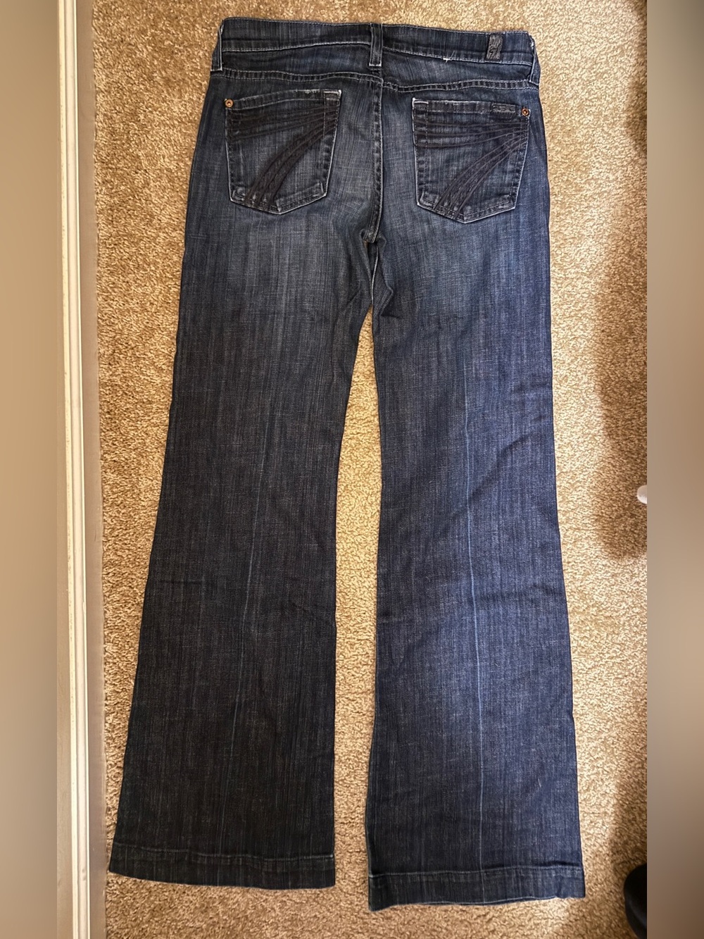 7 For All Man Kind Dark Blue Women's Bootcut Jeans